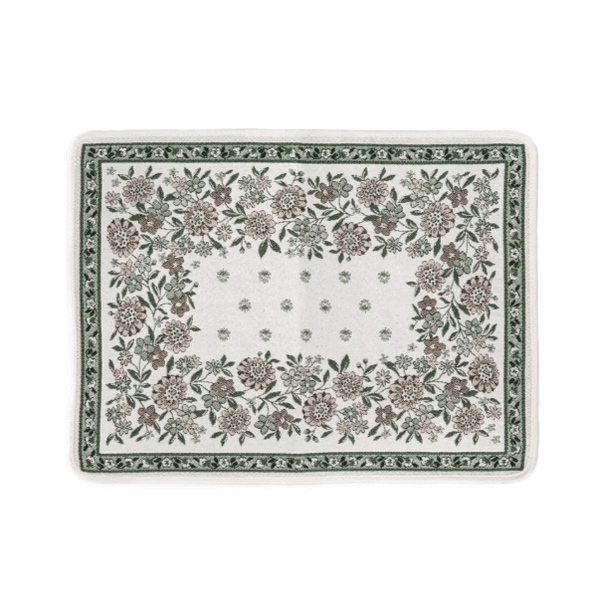 Tissus Toselli Jacquard padėkliukai ALPILLES sauge 50 x 37 cm 2 vnt